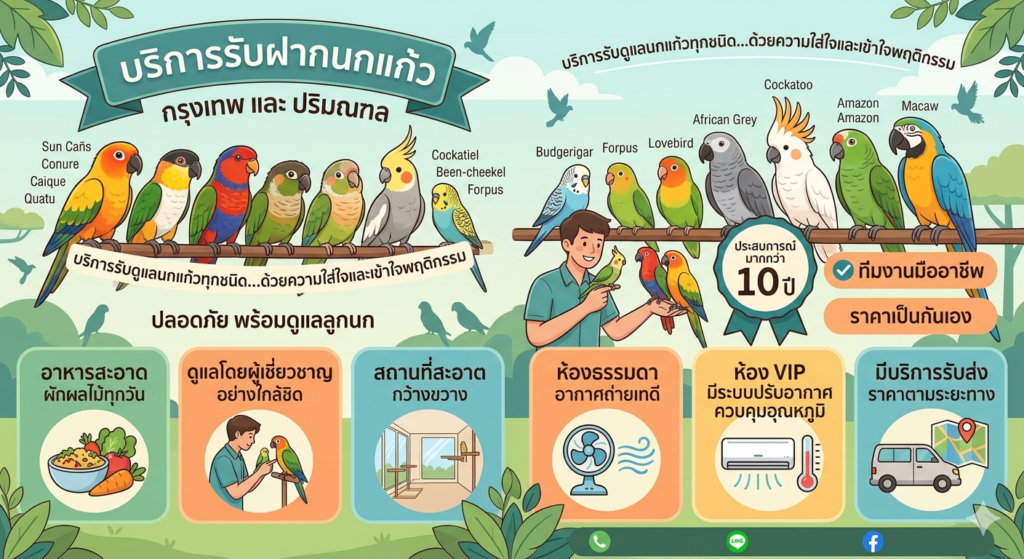 ฝากเลี้ยงนก